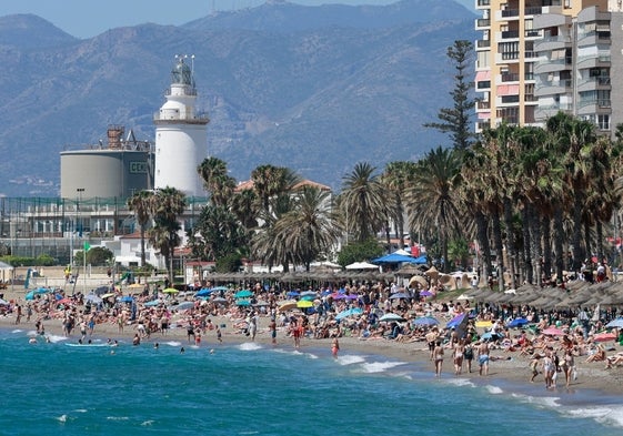 Las playas, como de la Malagueta, estaban a reventar