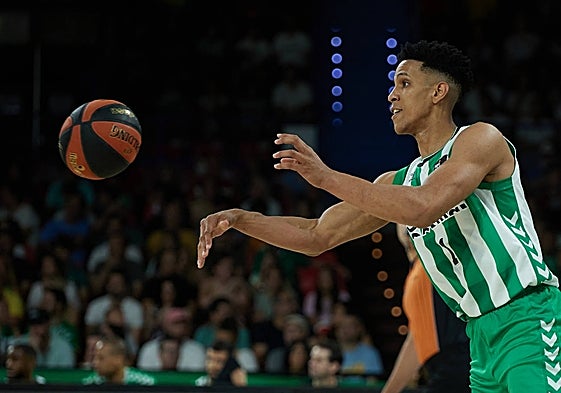 El ala-pívot Tyson Pérez, en su etapa como cedido en el Real Betis.