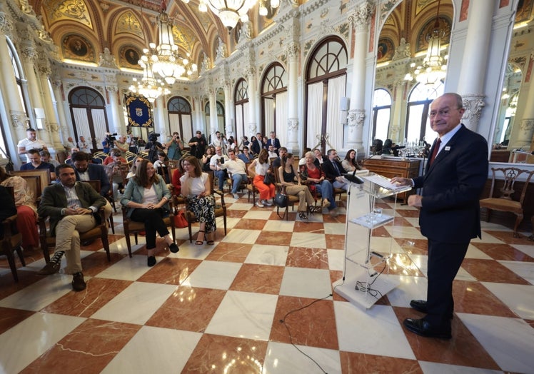 De la Torre, durante la presentación para dar a conocer su equipo de gobierno.