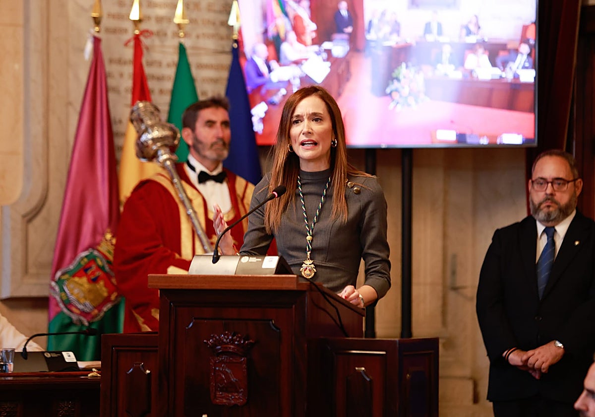 Pérez de Siles, durante su intervención.