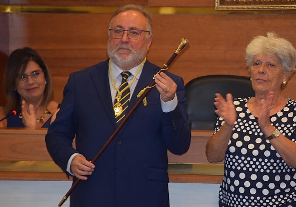 Villanova, el pasado sábado, en su toma de posesión como regidor.