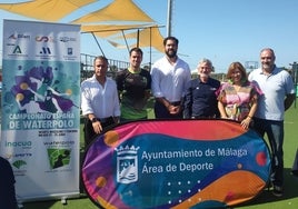 Distintas personalidades en la presentación del torneo, en Inacua.