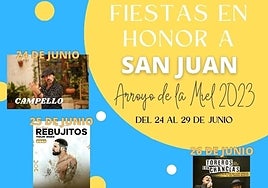 Quema de júas y actuaciones musicales, en la Feria de San Juan de Arroyo de la Miel