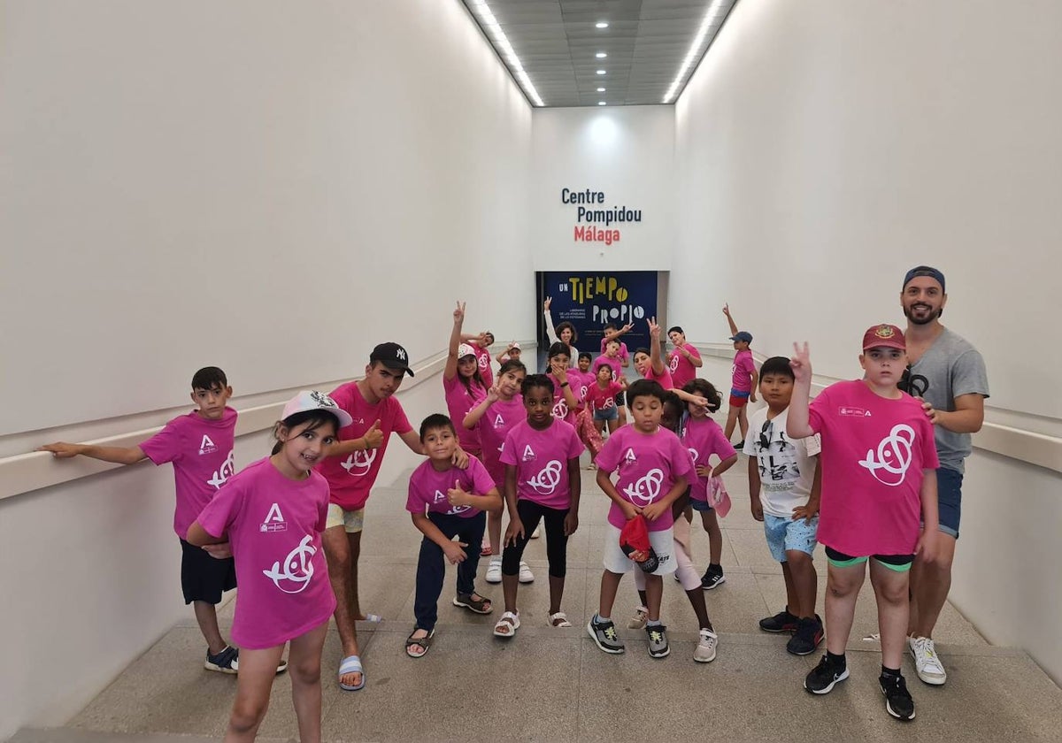 Visita de algunos de los alumnos al Centre Pompidou.