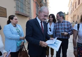 Francisco de la Torre, esta mañana, en un encuentro de fiscales antidroga de Andalucía.