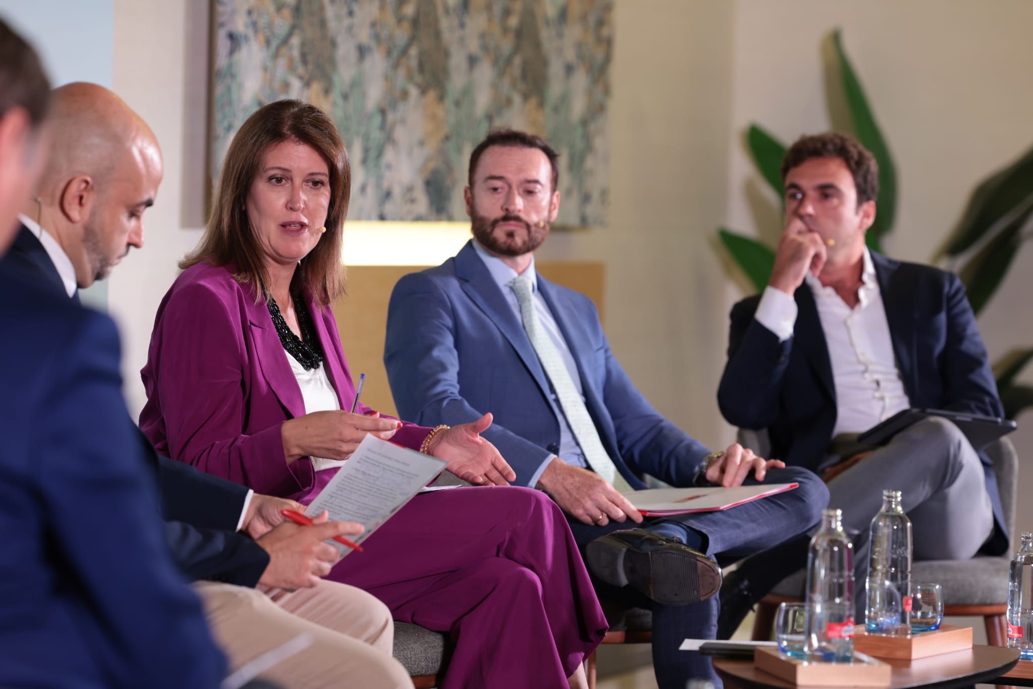 Un momento del debate con Carmen Casero, José Manuel Martín e Ignacio Peinado.