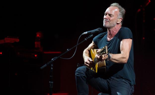 Sting, durante un concierto.