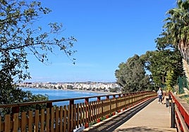 Tramo de la Senda Litoral de Estepona.