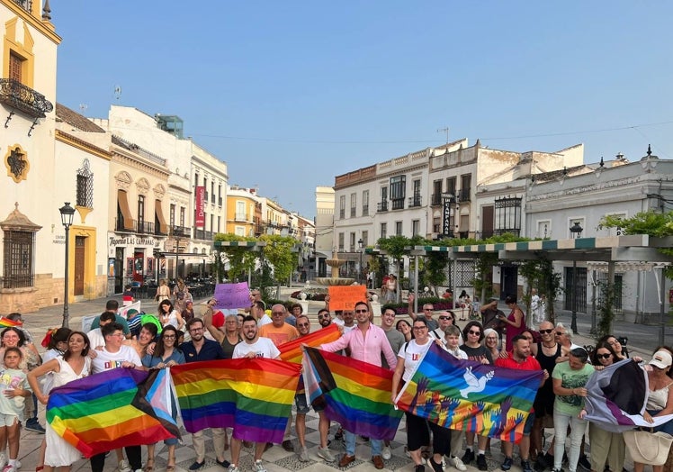 Acto en la plaza del Socorro.