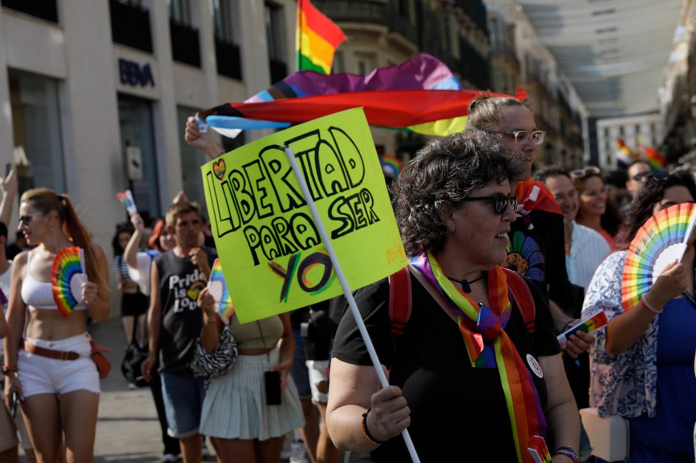 La manifestación en Málaga del Orgullo, en imágenes