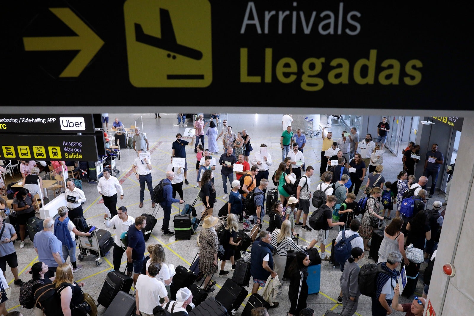 Para este domingo están programados 441 vuelos internacionales al aeropuerto de Málaga. 