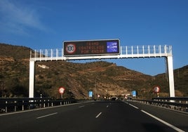 Imagen del túnel de Torrox en la autovía.