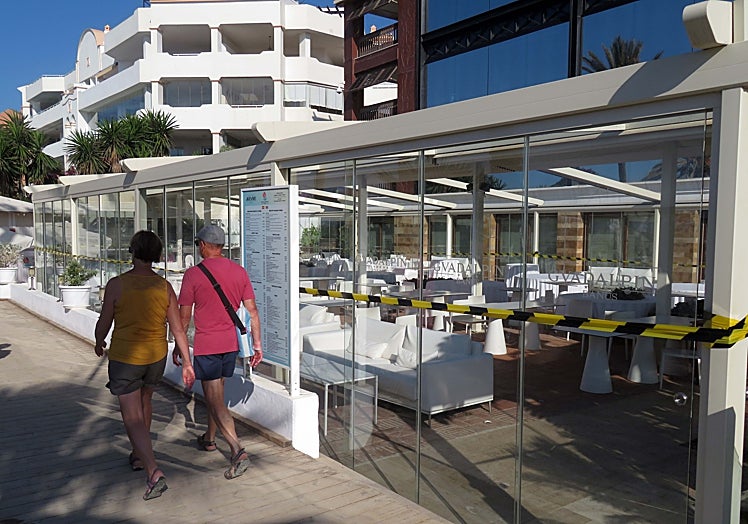 Clausura de las terrazas comedor.