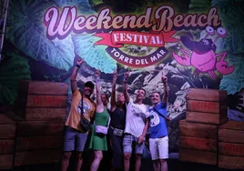 Primer día de esta edición de Weekend Beach, tradición festivalera cada verano en Torre del Mar.