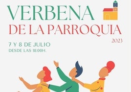 El cartel de la verbena benéfica de la parroquia de Valle de Abdalajís.