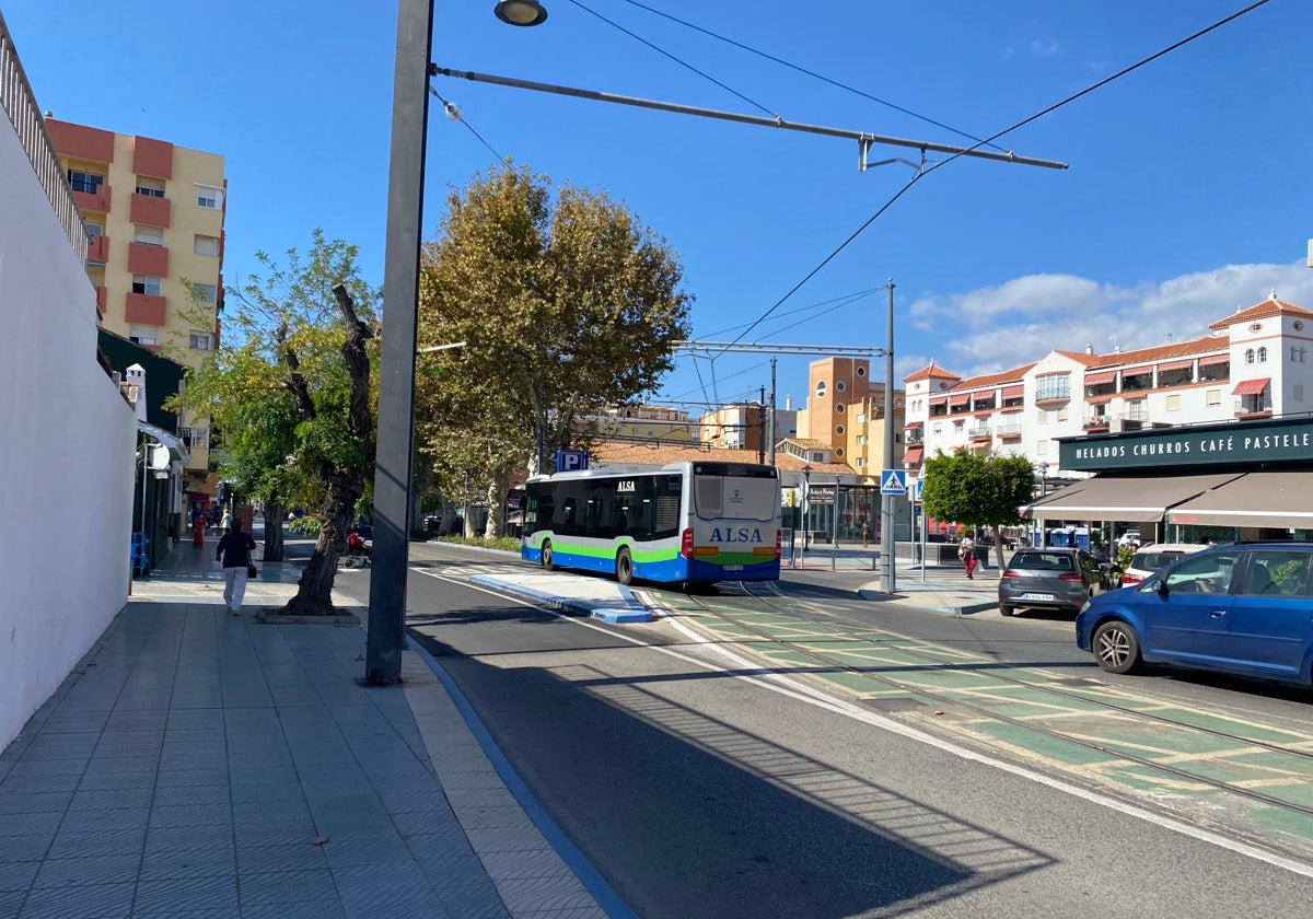 Imagen de archivo de la avenida de Andalucía en Torre del Mar.