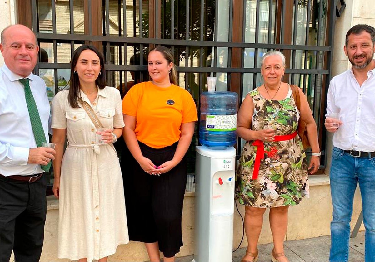 El alcalde visitó este miércoles los puntos de agua