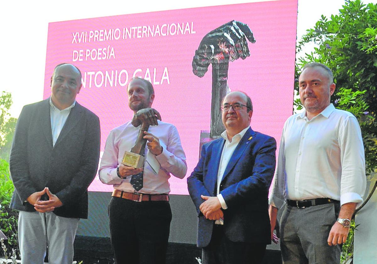 Antonio Bermúdez, Daniel Arana, Miquel Iceta y Luis Guerrero.