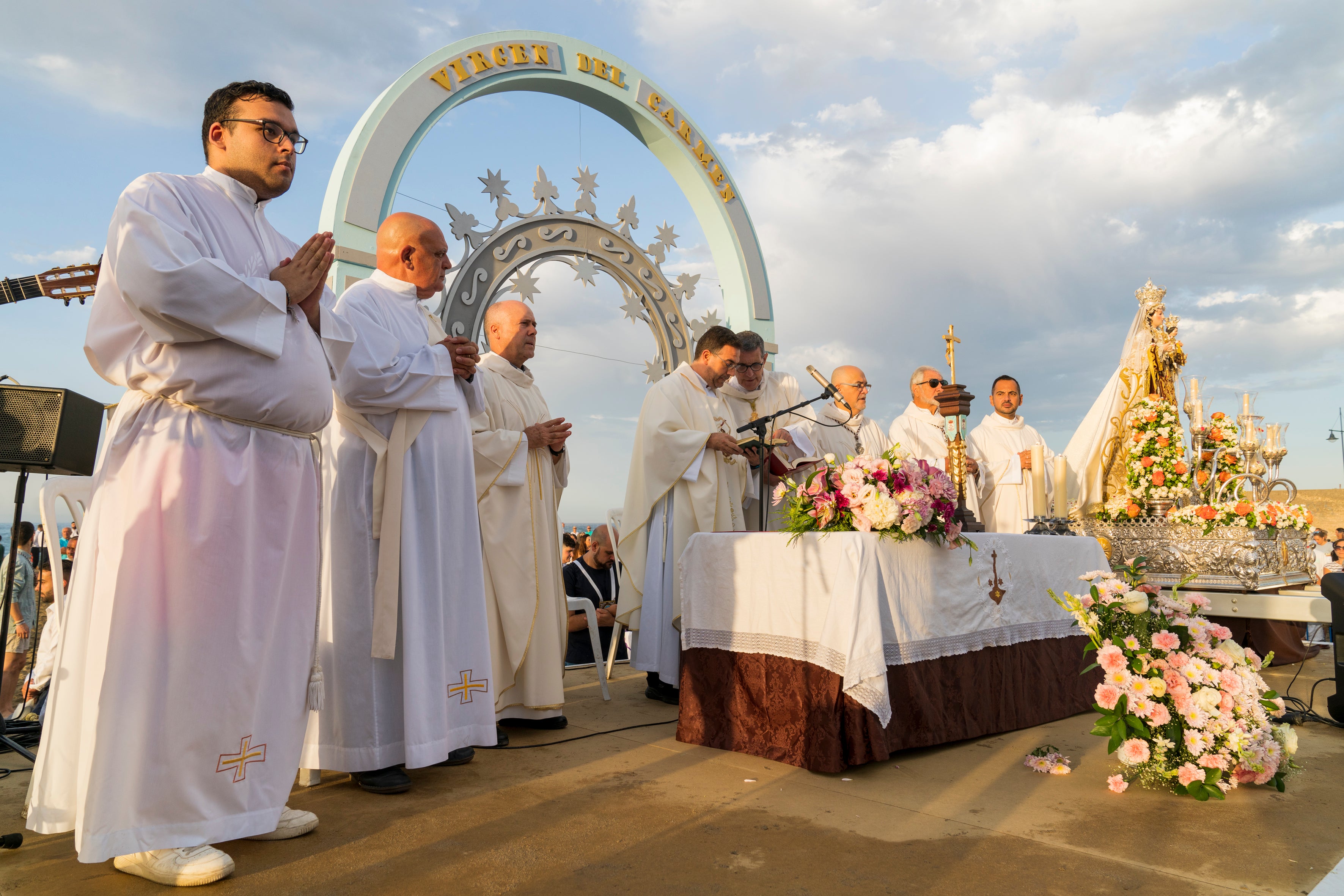 Rosario de la aurora y procesión de la Virgen del Carmen en Marbella