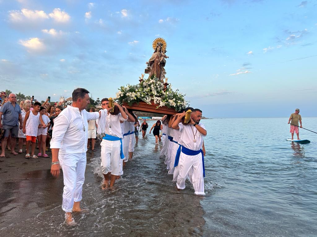 Procesión de la Virgen del Carmen en Cala de Mijas