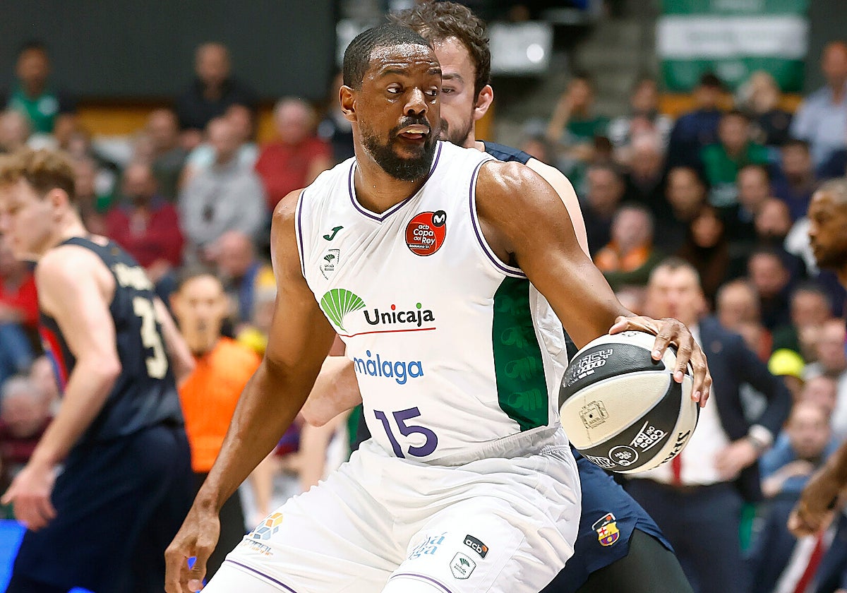 Will Thomas, durante un partido contra el Barcelona en la Copa del Rey.