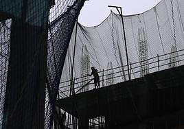 Edificio para viviendas en construcción.