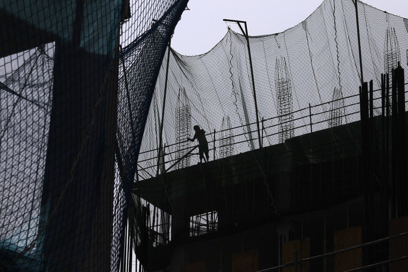 Edificio para viviendas en construcción.