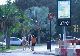 Málaga registró este miércoles unas temperaturas excepcionalmente altas.