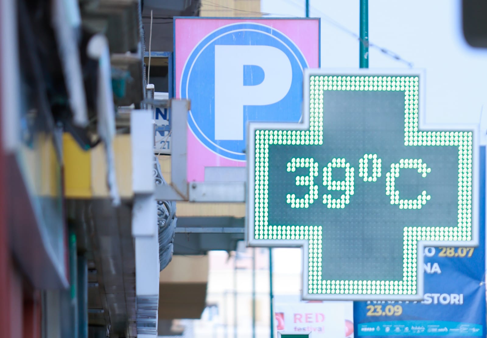 Termómetro esta tarde en la capital.