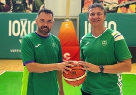 Francis Trujillo y Jesús Lázaro posan en Los Guindos.