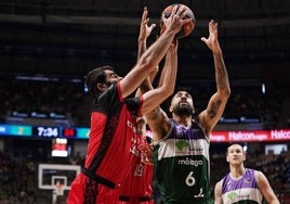 Lima, durante el encuentro entre el Granada y el Unicaja jugado en Málaga.