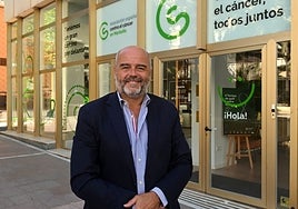 Santiago Gómez-Villares, en la sede de AECC Marbella.