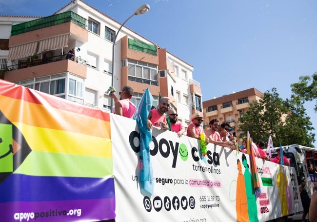 Apoyo Positivo en el Pride de Torremolinos.