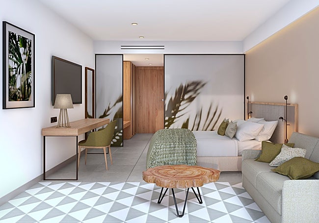 Habitación del nuevo hotel en Marbella.