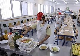 Imagen de archivo de un comedor escolar