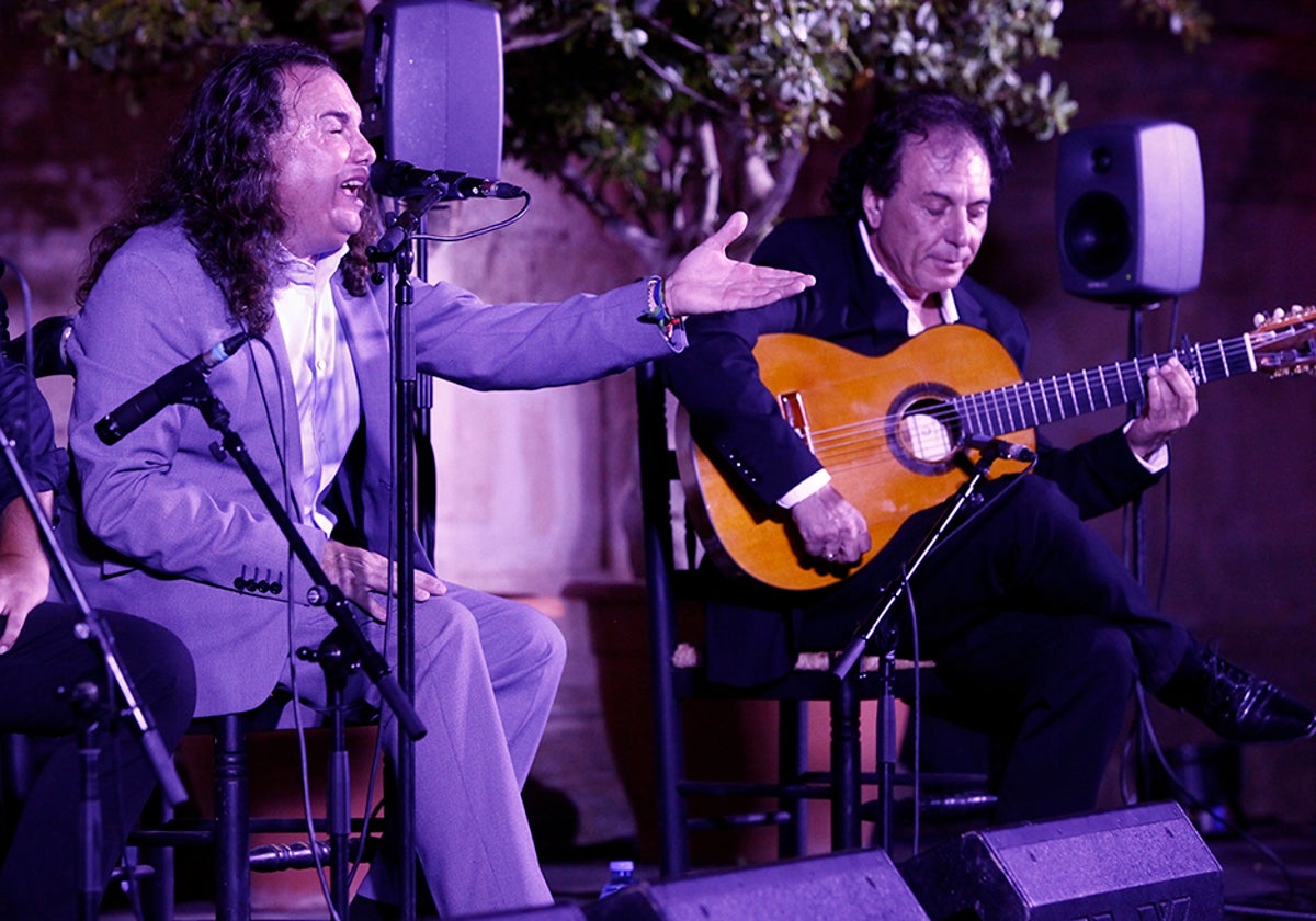 Perdiguero en su concierto en la noche del viernes 4 de agosto en Antequera