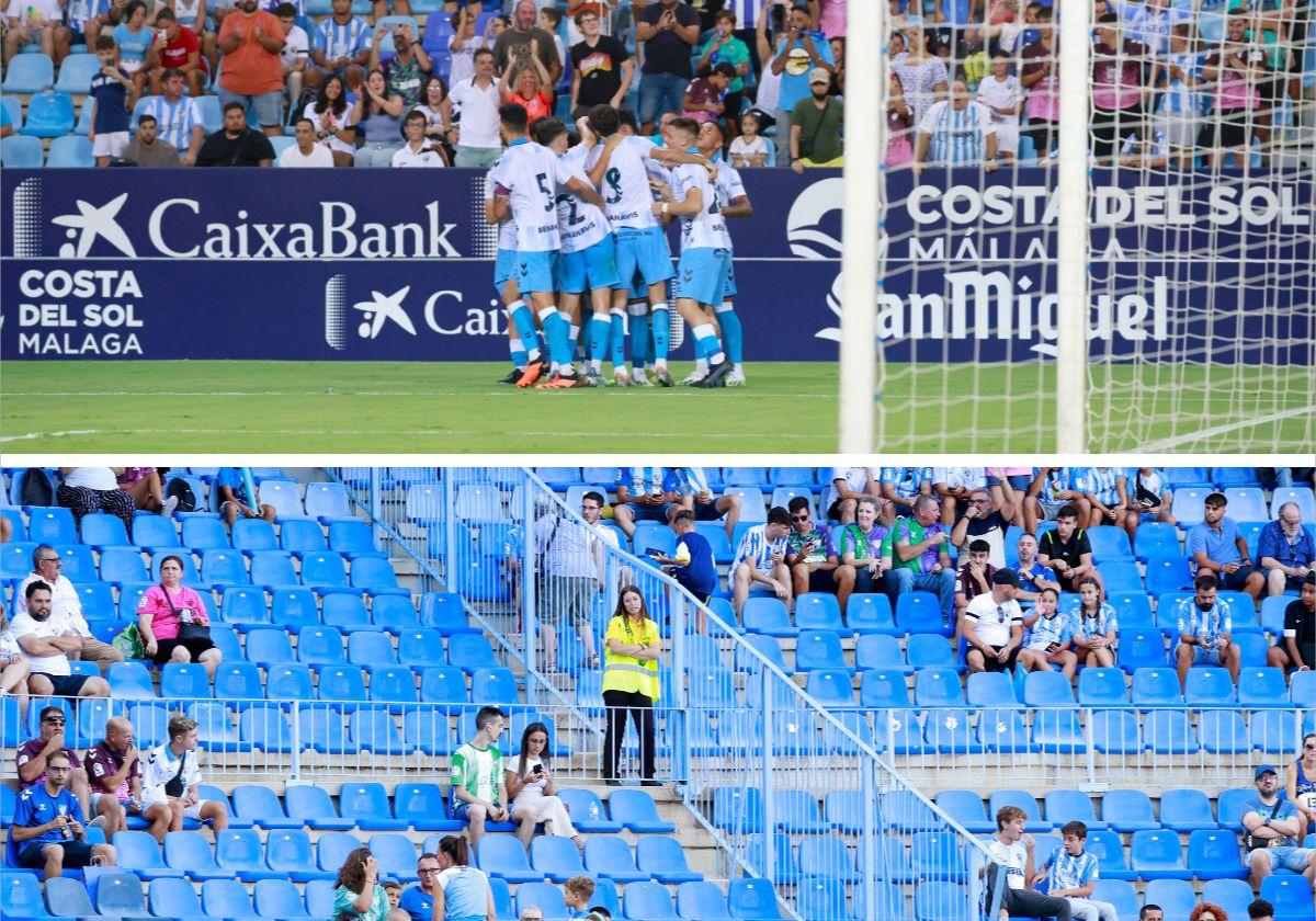En la imagen superior se pude ver que la publicidad a pie de campo ahora es fija y abajo un ejemplo de las nuevas vallas de separación de sectores del estadio.
