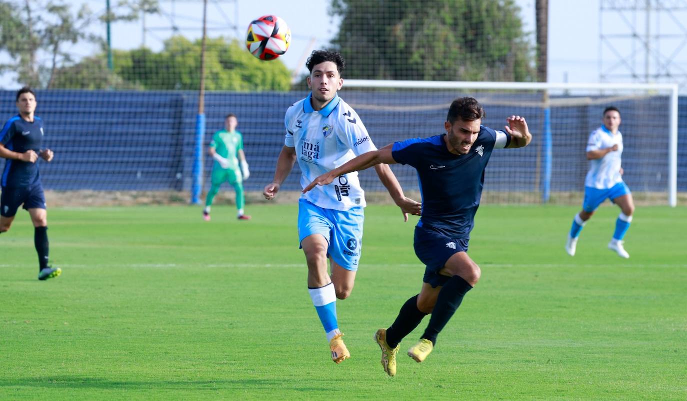 El Málaga-San Fernando de pretemporada, en imágenes