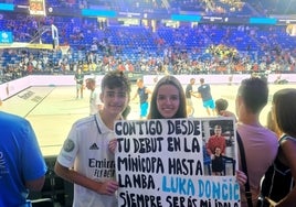 Elena y Jaime Collado, que vinieron desde Madrid con sus familias sólo para ver el torneo.