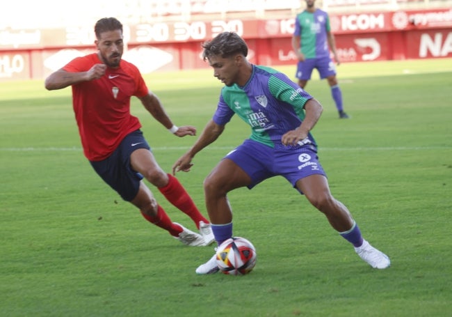 Kevin, en un lance del partido de este sábado en Algeciras.