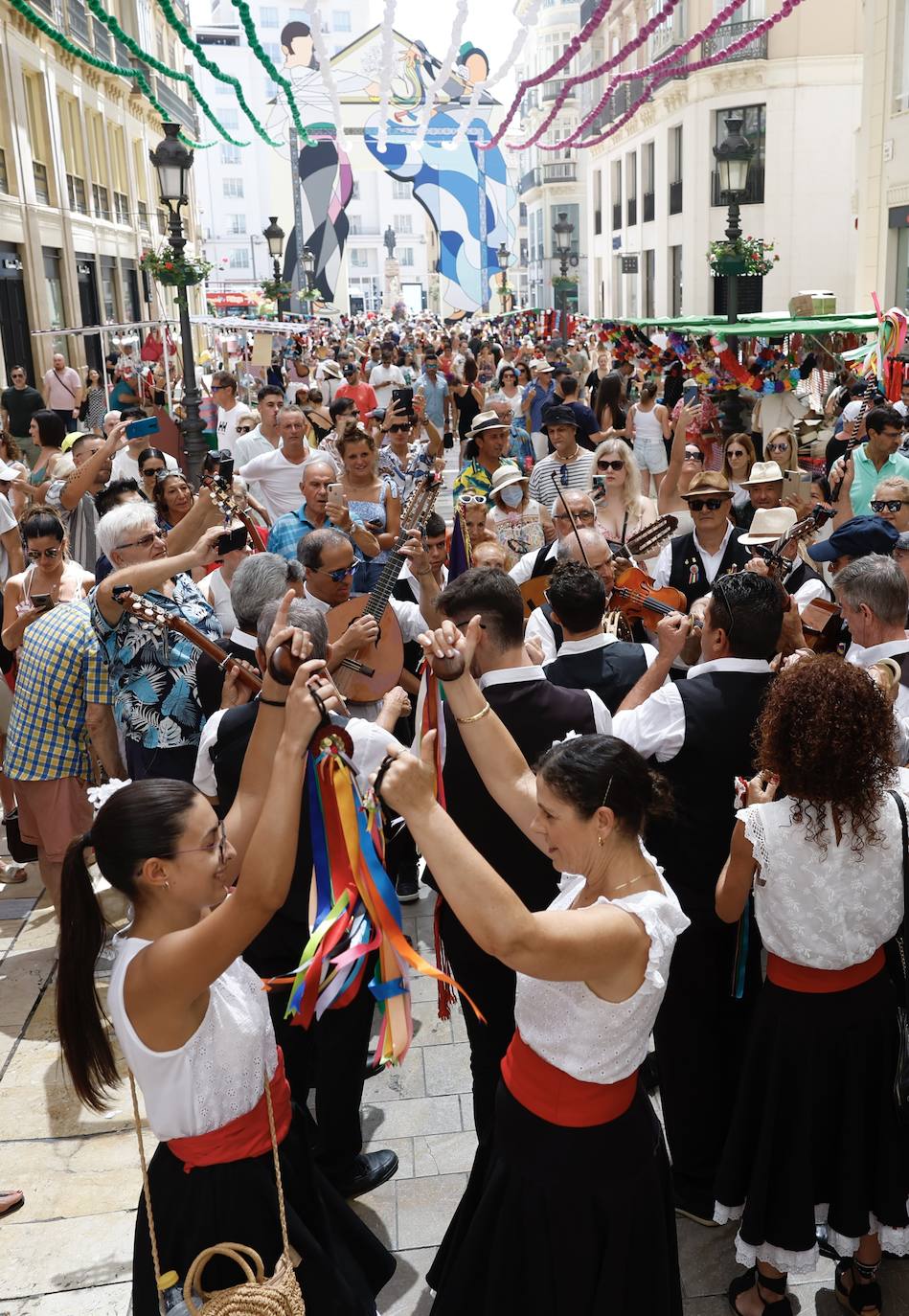 Ambiente en el Centro el domingo de feria