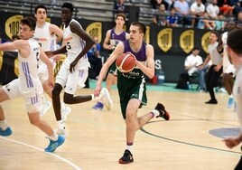 Rubén Salazar, durante la final del Campeonato de España cadete con el Unicaja.