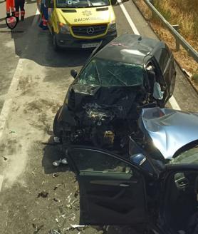 Imagen secundaria 2 - Un accidente de tráfico deja siete heridos y obliga a cortar la carretera principal en Ronda