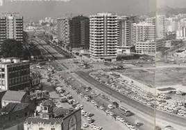 Vista de la avenida de Andalucía en 1975.