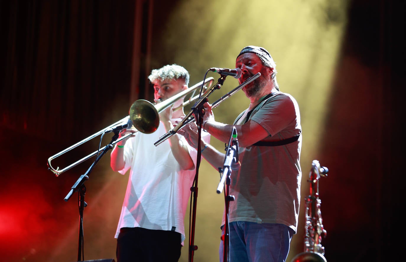 Tabletom, durante su actuación en la feria de Málaga. 