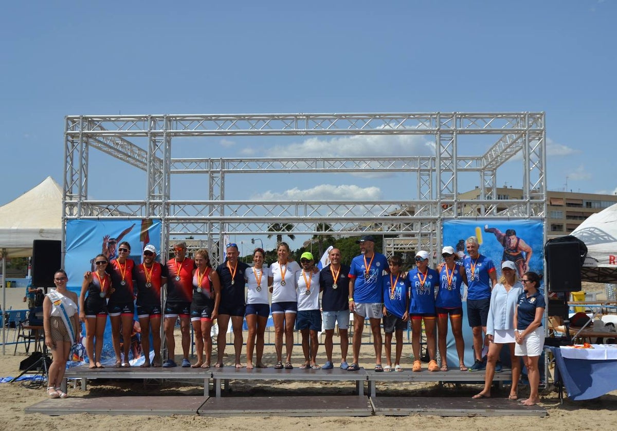 El Real Club Mediterráneo, en el podio.