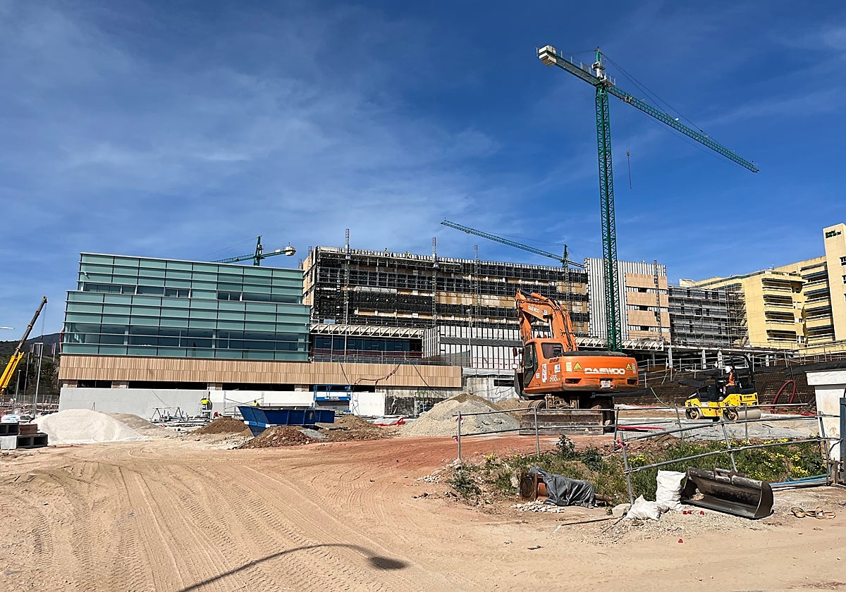 Obras de ampliación del Hospital Costa del Sol.