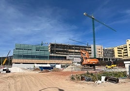 Obras de ampliación del Hospital Costa del Sol.