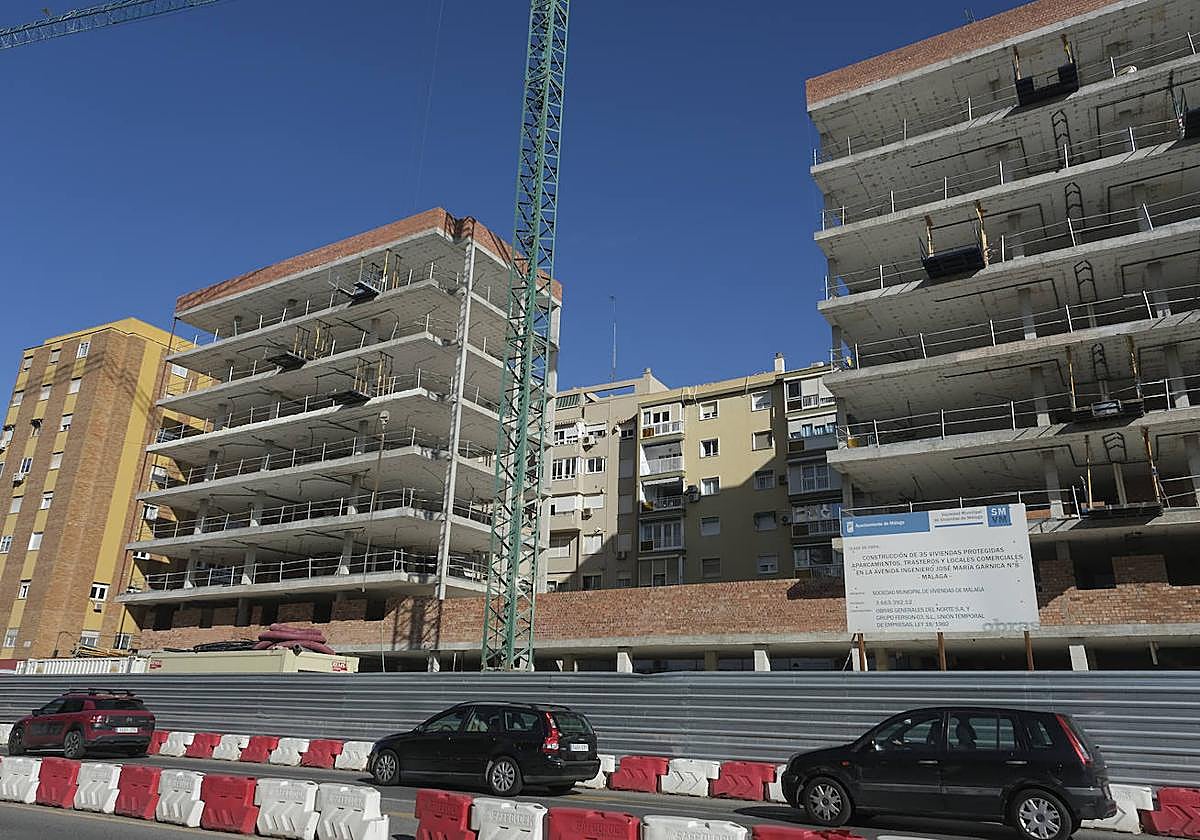 Viviendas en construcción.