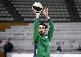 Jonathan Barreiro, en un entrenamiento.